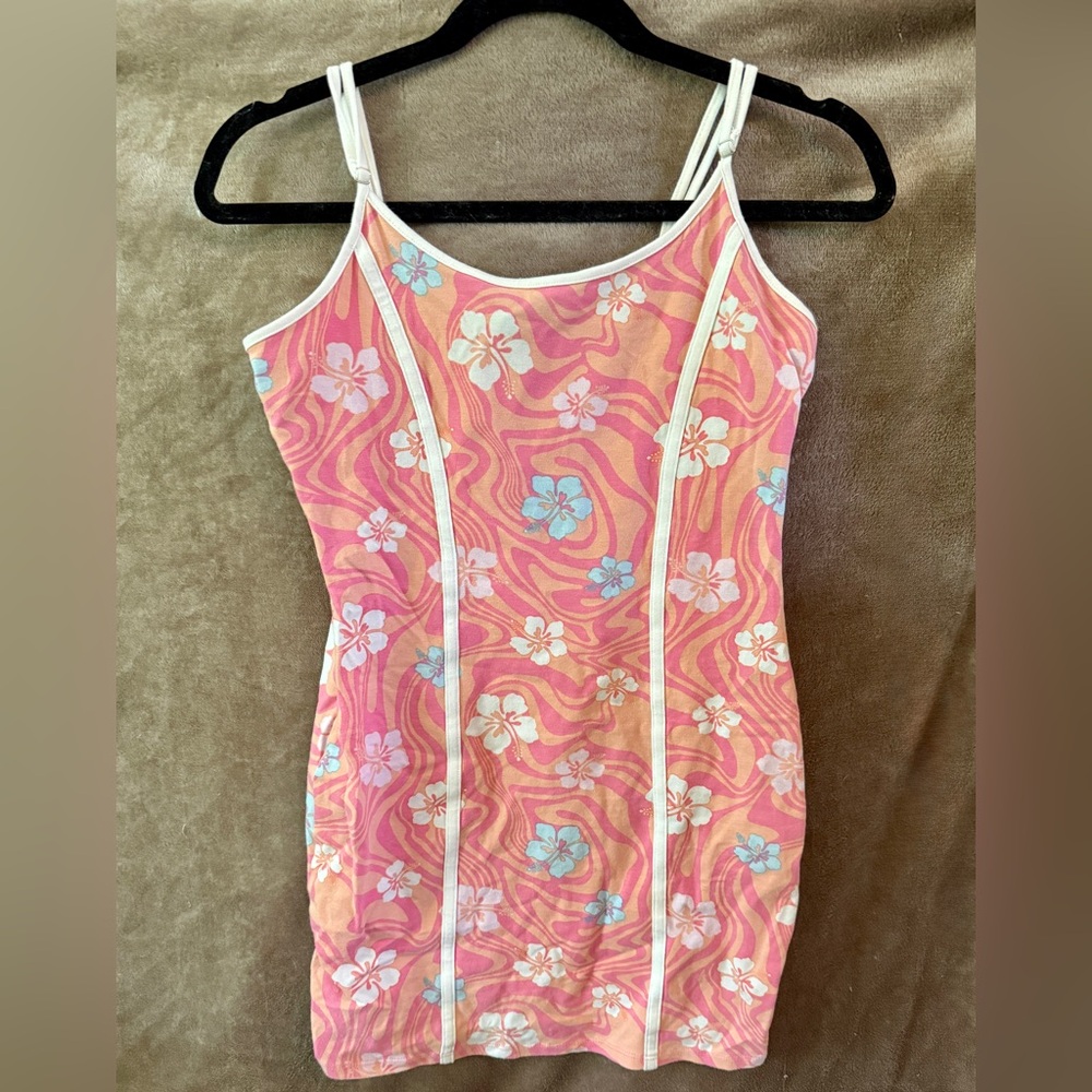 Forever 21 Pink and White Floral Dress